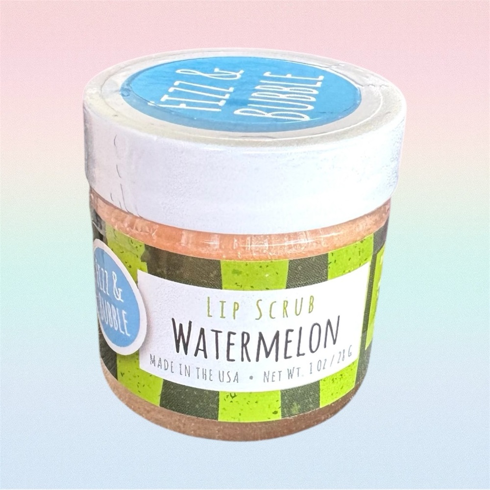 NWT Fizz & Bubble Premium Lip Scrub Watermelon. Exfoliating & Moisturizing. 1 oz